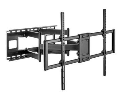 Mbajtëse muri për TV Gembird, 60"-120", Full Motion 120 kg, e zezë