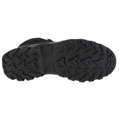 Планинарски чизми Columbia Newton Ridge Plus II Waterproof, кожа, ѓон Omni Grip, црни