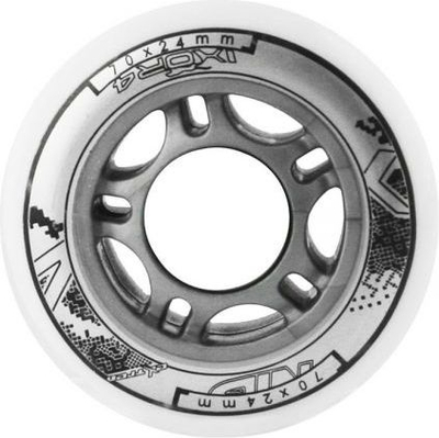 Rrota patina Nils Extreme PU 70x24mm, fortësi 82A, të bardha, set 4 copë