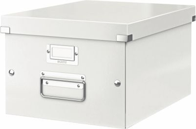 Кутија за архивирање Leitz Click &amp; Store Universal Medium, формат A4, тврд картон, сива