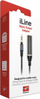 Kабел аудио IK Multimedia iLine Mono Output Adapter, 30 cm, 3.5 mm во 6.35 mm, црн