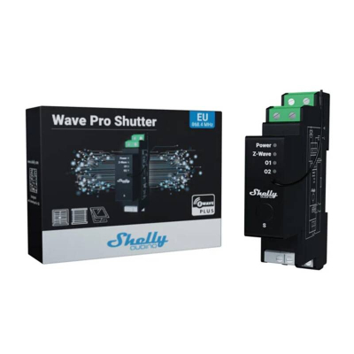 Modul smart roletash Shelly Wave Pro Shutter, Z-Wave, 16A, i zi