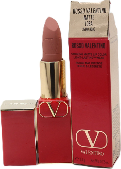 Кармин Valentino Rosso Matte Refillable, мат, на дополнување