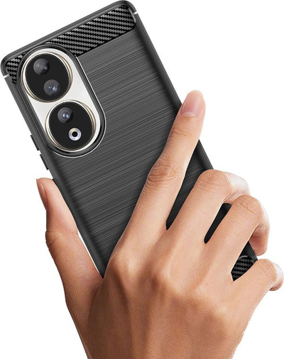 Kllëf telefoni COFI Carbon Case Honor 90, TPU, antirrëshqitës, i zi