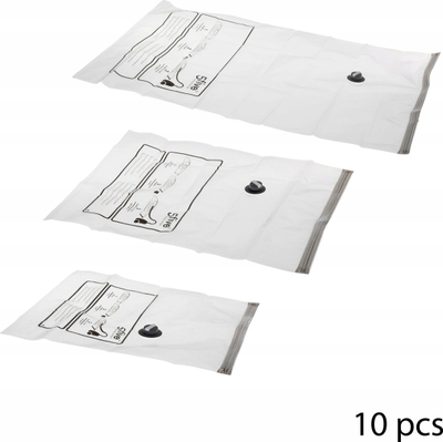 Qese vakum për ruajtje Vacuum Storage Bag, set 10 copë, transparente