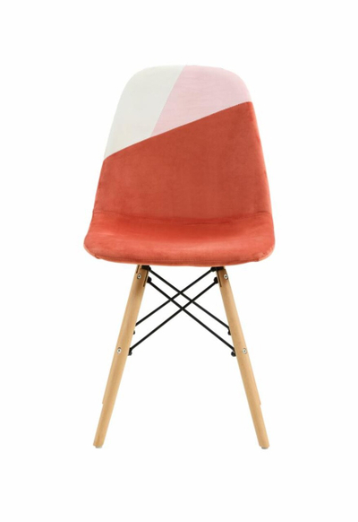 Set karrigesh skandinave Heinner, 2 copë, 52x47x82 cm, dru, koral