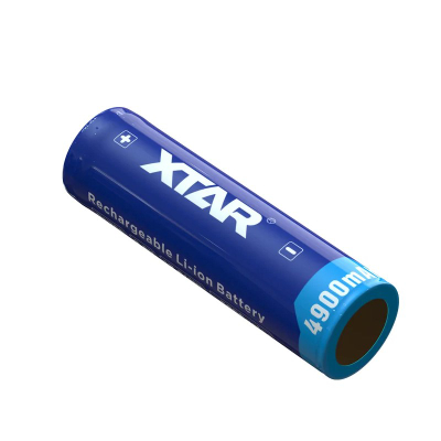 Bateri rikarikueshme Xtar 21700, 4900mAh, me mbrojtje, blu
