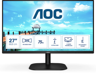 Monitor AOC 27B2H - LED, 27", 1920 x 1080 Full HD, i zi