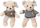 Lodër pelushi EDUKAMP Teddy Bear, arush me pulovër, 44cm, ngjyra miks