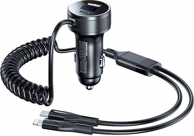 Karikues veture Remax Saga Series RCC336, 52.5W PD QC, 1xUSB-C 1xUSB me kabllo C+L, i zi