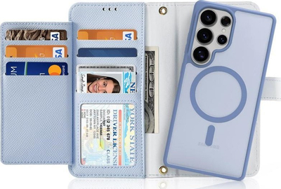 Mbulesë telefoni DUX DUCIS për Samsung Galaxy S25 Ultra Lawa Series, 2 në 1, MagSafe, blu