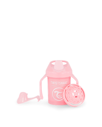 Shishe Twistshake Mini Cup, Rozë Pastel, 230ml, 4+muaj