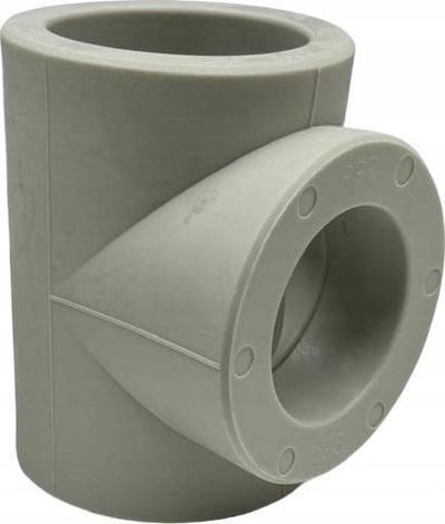 Tee reduktuese plastike SIGMA LI TR7563, 75x50x75 mm, gri