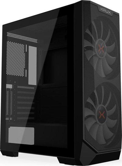 Kasë kompjuteri Krux Vortex ARGB (KRX0094), e zezë