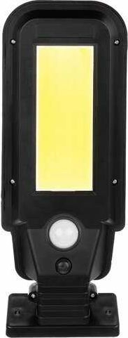 Llambë rruge diellore LED COB, 240 LED, me sensor lëvizje, e zezë