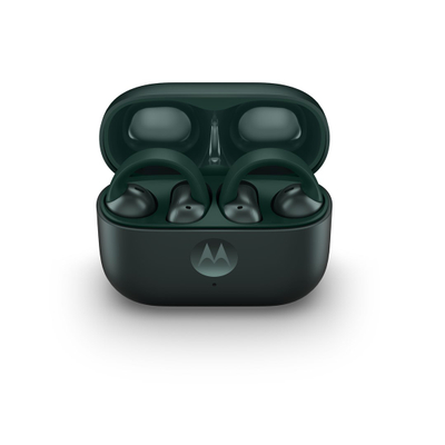 Kufje wireless Motorola Moto Buds Loop, in ear, me kasë karikimi, jeshile të errëta
