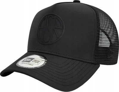Kapelë New Era AS Roma A Frame Trucker 9FORTY, e rregullueshme, e zezë