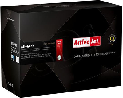Toner Activejet ATH-64NX, që zëvendëson HP 64A, i zi