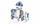 Set ndërtimi Clementoni STEM Star Wars R2-D2, me aplikacion, LED, shumëngjyrësh