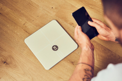 Peshore e mençur Tesla Smart Composition Scale Style Wi-Fi, e bardhë