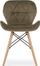 Set karrigesh LAGO Velvet Chair J, 3 copë, velur, kafe