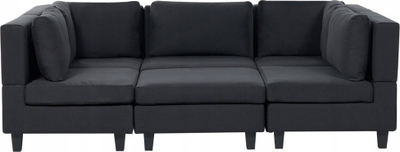 Divan modular UNSTAD, 5 vende ulje, me ottoman, i zi