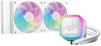 Ftohës uji Deepcool LP240 për CPU, 240mm, ARGB, i bardhë