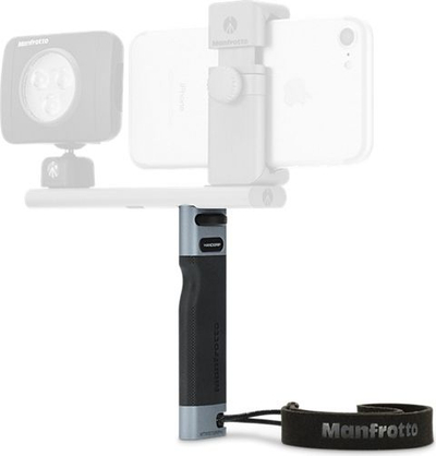 Dorezë për smartphone Manfrotto TwistGrip, trup metalik, vidhë standarde 1/4", gri e zezë