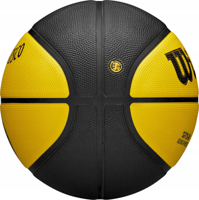 Top basketbolli Wilson NBA City Edition Golden State Warriors, madhësia 7, për të gjitha sipërfaqet, i verdhë me të zi
