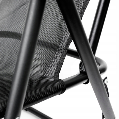 Karrige palos që e çon kudo për kopsht edhe kamping Folding Garden Chair, 62x45x102 cm, mban gjer 120 kg, e zezë