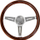 Timon portov Steering Wheel 380MM Wood Style, 380mm, stil druri, kafe