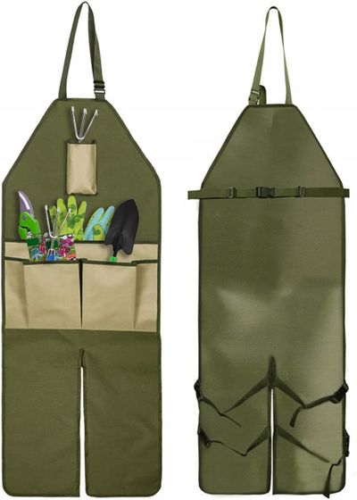 Përparëse kopshti Garden Apron, Oxford 600D, rripa të rregullueshëm, e gjelbër