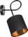 Lampë muri Orno VIGO, E27, 1x60W, e zezë