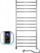 Radiator banjoje Navin Classik Quadro, elektrik 150W, 500×1200 mm, krom