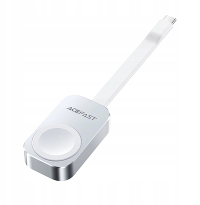 Магнетски безжичен полнач ACEFAST за Apple Watch, 5W, USB C, бел