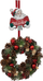 Varëse dere për kurorë Atmosphera Merry Christmas, metal, 16.5x6x38.5 cm, e kuqe