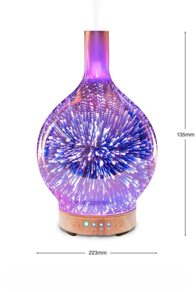 Difuzor arome Rio DHSP ELLA, nawilżacz ultrasonik 120ml, LED dekorativ, shumëngjyrësh