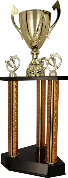 Trofe metalik DAMARI 3131, 87cm, shumëkatësh, ngjyrë ari