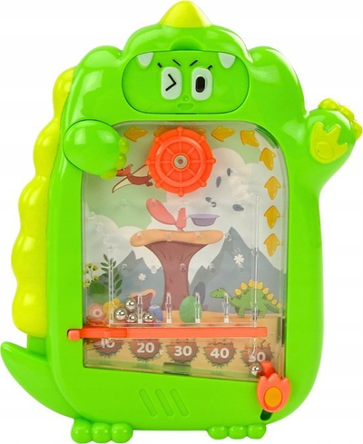 Lojë xhepi 2n1 për vizatim Dinosaur, dërrasë vizatimi, pinball, jeshile