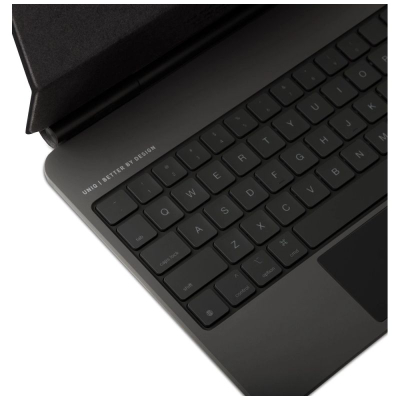 Куќиште со тастатура Uniq Venno Pro Magnetic Smart за iPad Pro 13" M4, Bluetooth, со тачпад, црно