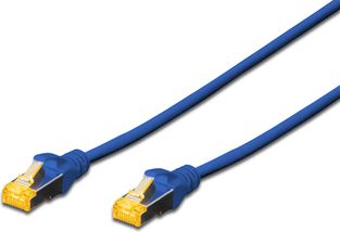 Kabllo rrjeti Digitus Patchcord DK-1644-A-005/B, CAT6a S-FTP, 0.5m, e verdhë