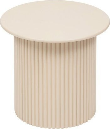 Set tavolinash kafeje rrumbullake, MDF, 2 copë, e bardhë