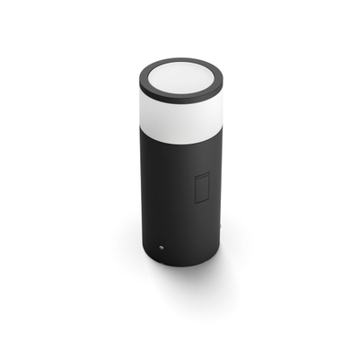 Llambë dekorative për jashtë Philips Hue Calla, modul zgjerues, i zi