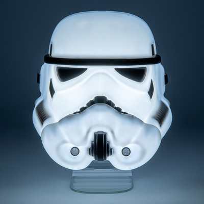 Dritë dekorative Star Wars Stormtrooper Mask, 22 cm, me USB edhe bateri, e bardhë