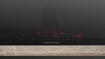 Pianurë me induksion Siemens EX275HXC1E, 90cm, FlexInduction, xham i zi