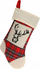 Çorape dekorative Krishtlindjesh Christmas Stocking, 32 cm, poliester, e kuqe me krem