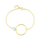 Byzylyk për femra JwL Luxury Pearls JLO858, i artë