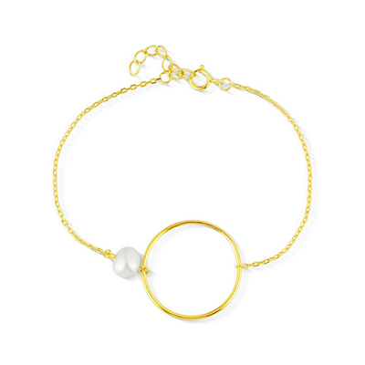 Byzylyk për femra JwL Luxury Pearls JLO858, i artë