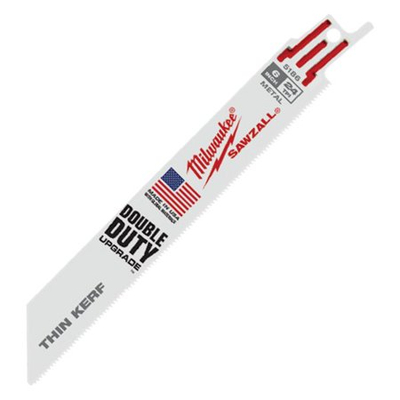 Teh sharrë reciproke Milwaukee Sawzall, 6", bi-metal, 24 TPI, 5 copë