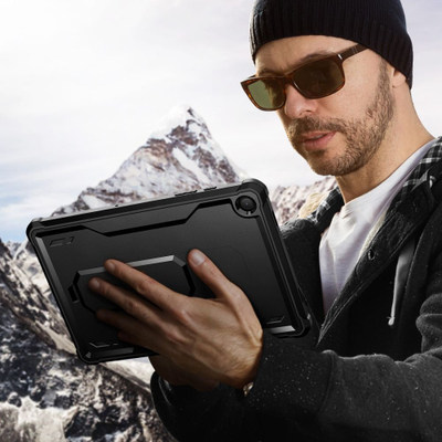 Mbulesë tableti Tech-Protect Kevlar Pro për Galaxy Tab A9+ 11", me kënd qëndrimi, e zezë